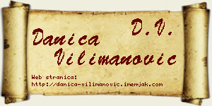 Danica Vilimanović vizit kartica